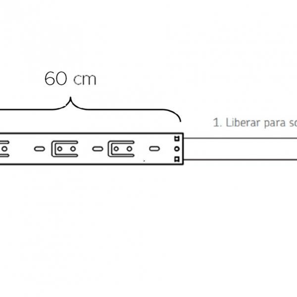 Corredera de extensión 60 cm ⋆ Tu equipo a domicilio