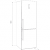 NFL 340 refrigerador 2 puertas teka 40672012 Bottom freezer capacidad 12 ft acero inoxidable en puerta 1
