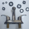 llave para baño acabado cromo meer cnx griferia para lavabo MZL4118