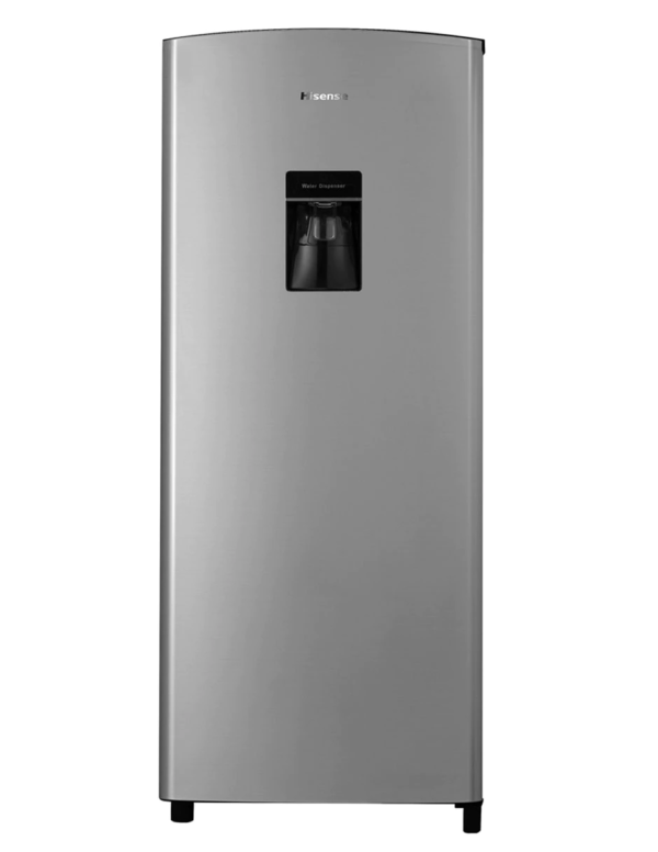 Refrigerador Hisense 7 Pies Plateado RR63D6WGX Kueski Pay Mercadopago despachador de agua manual en puerta