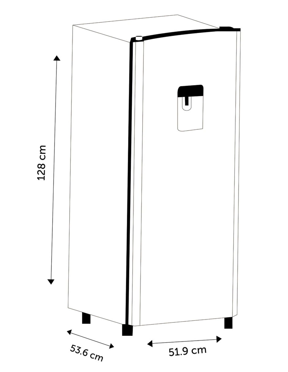 RR63D6WGX ⋆ Refrigerador 9 ft³ dos puertas Daewoo color grafito